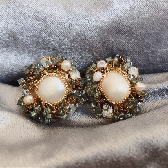 Jewelry - 🍁Handmade Baroque pearl weights earrings